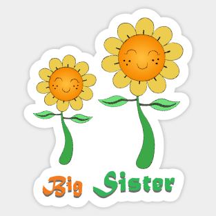 Big Sister flower Sticker